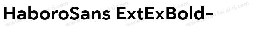 HaboroSans ExtExBold字体转换